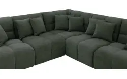Goossens excellent hoekbank kubus groen stof - 8252768-goossens-excellent-kubus-bank-stof-groen-01