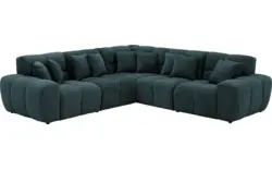 Goossens excellent hoekbank kubus groen stof - 8252769-goossens-excellent-kubus-bank-stof-groen-01