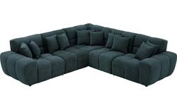 Goossens excellent hoekbank kubus groen stof - 8252769-goossens-excellent-kubus-bank-stof-groen-01