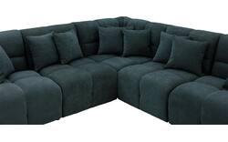 Goossens excellent hoekbank kubus groen stof - 8252769-goossens-excellent-kubus-bank-stof-groen-01