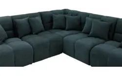 Goossens excellent hoekbank kubus groen stof - 8252769-goossens-excellent-kubus-bank-stof-groen-01