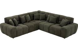 Goossens excellent hoekbank kubus groen stof - 8252770-goossens-excellent-kubus-bank-stof-groen-01