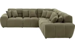 Goossens excellent hoekbank kubus groen stof - 8252771-goossens-excellent-kubus-bank-stof-groen-01