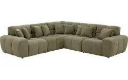 Goossens excellent hoekbank kubus groen stof - 8252771-goossens-excellent-kubus-bank-stof-groen-01