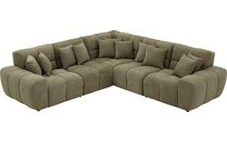 Goossens excellent hoekbank kubus groen stof - 8252771-goossens-excellent-kubus-bank-stof-groen-01