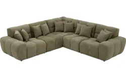 Goossens excellent hoekbank kubus groen stof - 8252771-goossens-excellent-kubus-bank-stof-groen-01