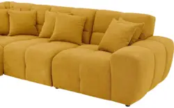 Goossens excellent hoekbank kubus geel stof - 8252772-goossens-excellent-kubus-bank-stof-geel-01