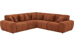 Goossens excellent hoekbank kubus bruin stof - 8252773-goossens-excellent-kubus-bank-stof-bruin-01