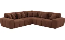 Goossens excellent hoekbank kubus bruin stof - 8252774-goossens-excellent-kubus-bank-stof-bruin-01