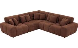 Goossens excellent hoekbank kubus bruin stof - 8252774-goossens-excellent-kubus-bank-stof-bruin-01