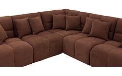 Goossens excellent hoekbank kubus bruin stof - 8252774-goossens-excellent-kubus-bank-stof-bruin-01