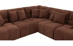 Goossens excellent hoekbank kubus bruin stof - 8252774-goossens-excellent-kubus-bank-stof-bruin-01