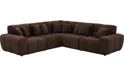 Goossens excellent hoekbank kubus bruin stof - 8252775-goossens-excellent-kubus-bank-stof-bruin-01