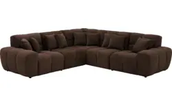 Goossens excellent hoekbank kubus bruin stof - 8252775-goossens-excellent-kubus-bank-stof-bruin-01
