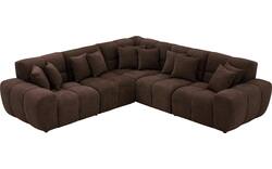 Goossens excellent hoekbank kubus bruin stof - 8252775-goossens-excellent-kubus-bank-stof-bruin-01