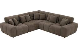 Goossens excellent hoekbank kubus bruin stof - 8252776-goossens-excellent-kubus-bank-stof-bruin-01