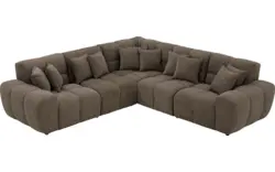 Goossens excellent hoekbank kubus bruin stof - 8252776-goossens-excellent-kubus-bank-stof-bruin-01