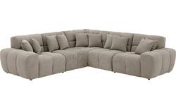 Goossens excellent hoekbank kubus bruin stof - 8252777-goossens-excellent-kubus-bank-stof-bruin-01