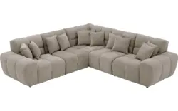 Goossens excellent hoekbank kubus bruin stof - 8252777-goossens-excellent-kubus-bank-stof-bruin-01