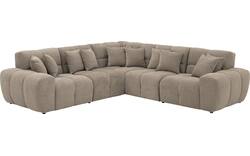 Goossens excellent hoekbank kubus bruin stof - 8252778-goossens-excellent-kubus-bank-stof-bruin-01