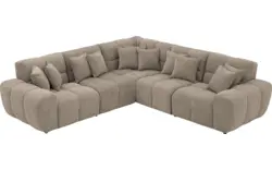 Goossens excellent hoekbank kubus bruin stof - 8252778-goossens-excellent-kubus-bank-stof-bruin-01