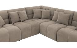 Goossens excellent hoekbank kubus bruin stof - 8252778-goossens-excellent-kubus-bank-stof-bruin-01