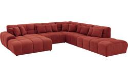 Goossens excellent u bank kubus rood stof - 8252779-goossens-excellent-kubus-bank-stof-rood-01