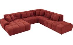 Goossens excellent u bank kubus rood stof - 8252779-goossens-excellent-kubus-bank-stof-rood-01