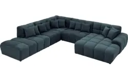 Goossens excellent u bank kubus blauw stof - 8252783-gespiegeld-02
