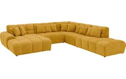 Goossens excellent u bank kubus geel stof - 8252788-goossens-excellent-kubus-bank-stof-geel-01