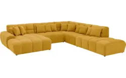 Goossens excellent u bank kubus geel stof - 8252788-goossens-excellent-kubus-bank-stof-geel-01