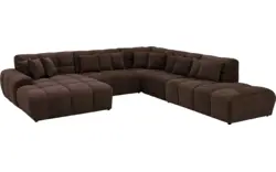 Goossens excellent u bank kubus bruin stof - 8252791-goossens-excellent-kubus-bank-stof-bruin-01