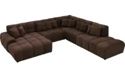 Goossens excellent u bank kubus bruin stof - 8252791-goossens-excellent-kubus-bank-stof-bruin-01