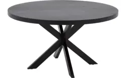 Goossens basic eettafel lecca zwart mango - 8252821-goossens-basic-lecce-eettafel-mango-zwart-01