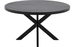 Goossens basic eettafel lecca zwart mango - 8252821-goossens-basic-lecce-eettafel-mango-zwart-01