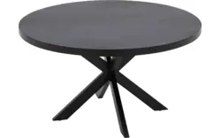 Goossens basic eettafel lecca zwart mango - 8252821-goossens-basic-lecce-eettafel-mango-zwart-01