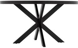 Goossens basic eettafel lecca zwart mango - 8252821-goossens-basic-lecce-eettafel-mango-zwart-01