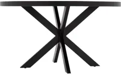 Goossens basic eettafel lecca zwart mango - 8252821-goossens-basic-lecce-eettafel-mango-zwart-01