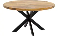 Goossens basic eettafel lecca bruin mango - 8252822-goossens-basic-lecce-eettafel-mango-bruin-01