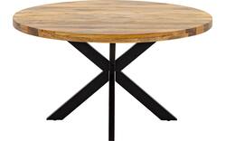 Goossens basic eettafel lecca bruin mango - 8252822-goossens-basic-lecce-eettafel-mango-bruin-02