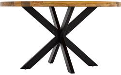 Goossens basic eettafel lecca bruin mango - 8252822-goossens-basic-lecce-eettafel-mango-bruin-01