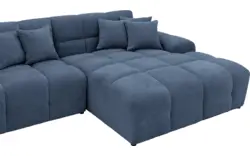 Goossens excellent u bank kubus blauw stof - 8252834-gespiegeld-02
