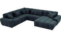 Goossens excellent u bank kubus blauw stof - 8252837-gespiegeld-02
