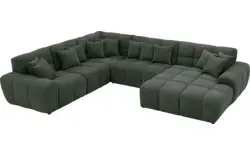 Goossens excellent u bank kubus groen stof - 8252838-gespiegeld-02