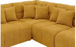 Goossens excellent u bank kubus geel stof - 8252842-goossens-excellent-kubus-bank-stof-geel-01