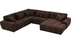 Goossens excellent u bank kubus bruin stof - 8252845-gespiegeld-02