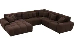 Goossens excellent u bank kubus bruin stof - 8252845-goossens-excellent-kubus-bank-stof-bruin-01