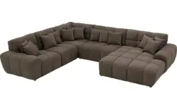 Goossens excellent u bank kubus bruin stof - 8252846-gespiegeld-02
