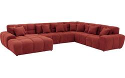 Goossens excellent u bank kubus rood stof - 8252849-goossens-excellent-kubus-bank-stof-rood-01