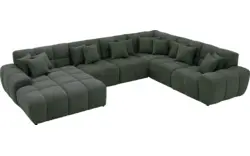 Goossens excellent u bank kubus groen stof - 8252854-goossens-excellent-kubus-bank-stof-groen-01